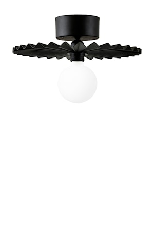 Plafond/Vägglampa Omega 35 Svart