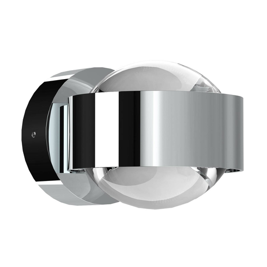 Puk Mini Wall LED 2x8W lins klar, krom