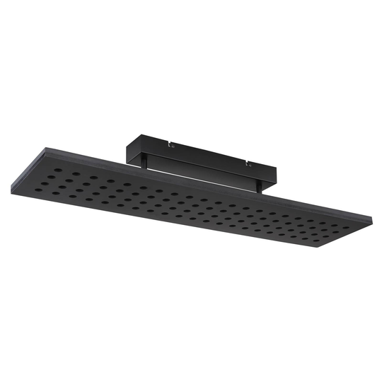 LED-taklampa Dolores, svart matt/svart