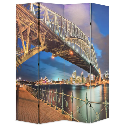 Hopfällbar rumsavdelare Sydney Harbour Bridge 160x170 cm