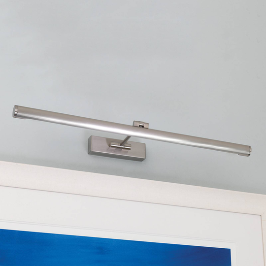 Vacker LED-tavelbelysning Goya 760, förnicklad