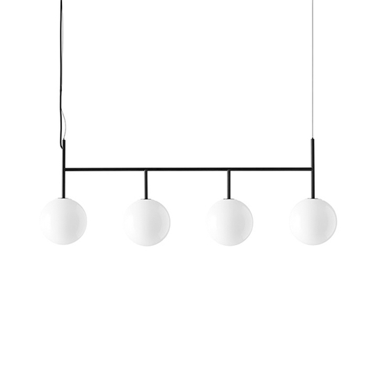 MENU TR Pendel Rail Svart Shiny Opal Glas