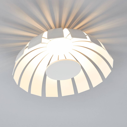 Vit LED-designertaklampa Loto, 33 cm