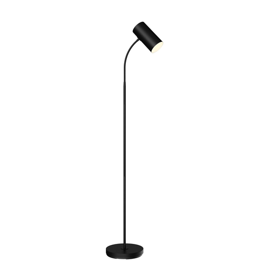 Golvlampa Karoli med flexibel arm i svart