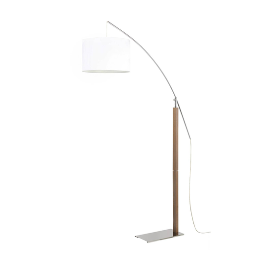 Aluminor Rainbow golvlampa ek grå/krom