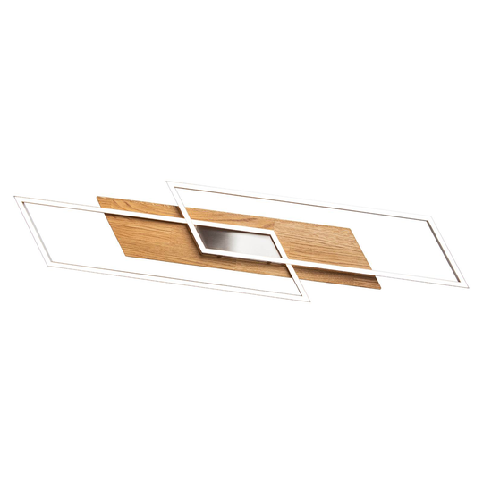 LED-taklampa Panama XL, ek natur