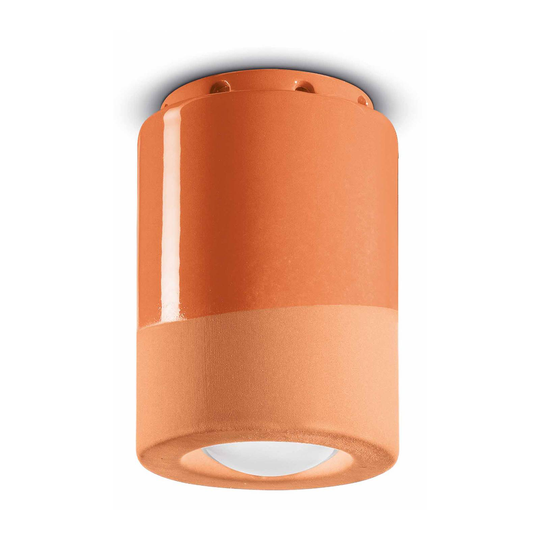Taklampa PI, cylinderformad Ø 8,5 cm, orange
