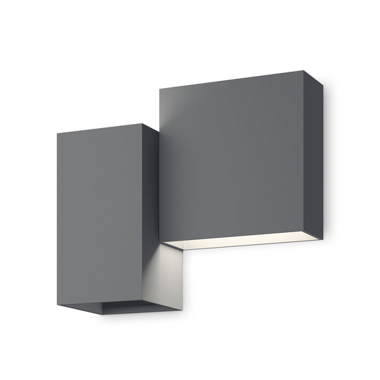 Vibia Structural 2602 LED-vägglampa, mörkgrå