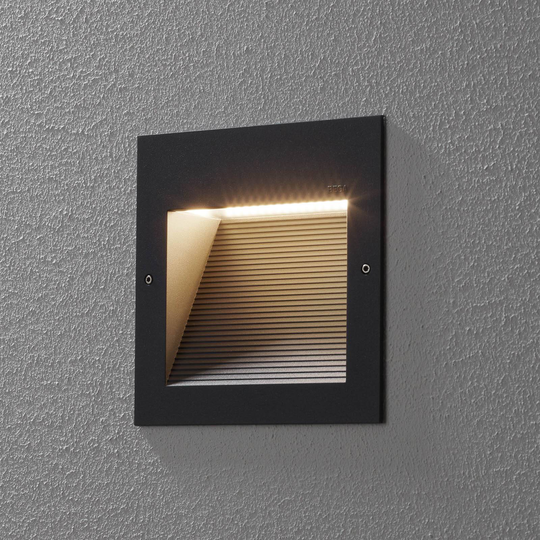BEGA 24203 LED-vägginbyggnad 3 000 K dimbar grafit