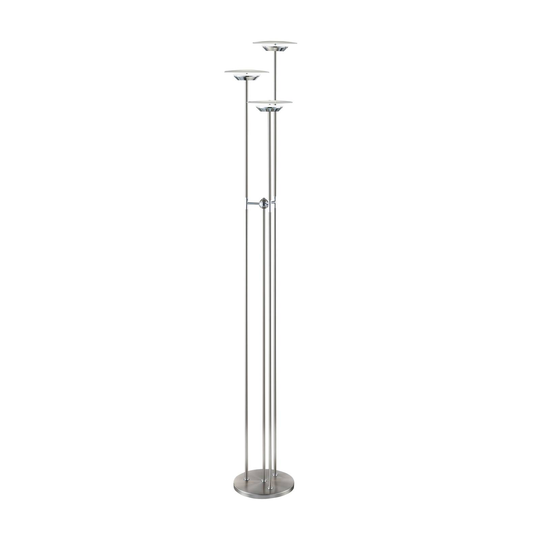 B+M LEUCHTEN Astra LED-golvlampa, nickel