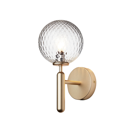 Nuura Miira Vägglampa Mässing/ Optisk Transparent