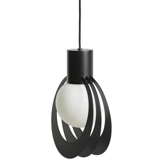 Woud Lunar Taklampa Between Svart