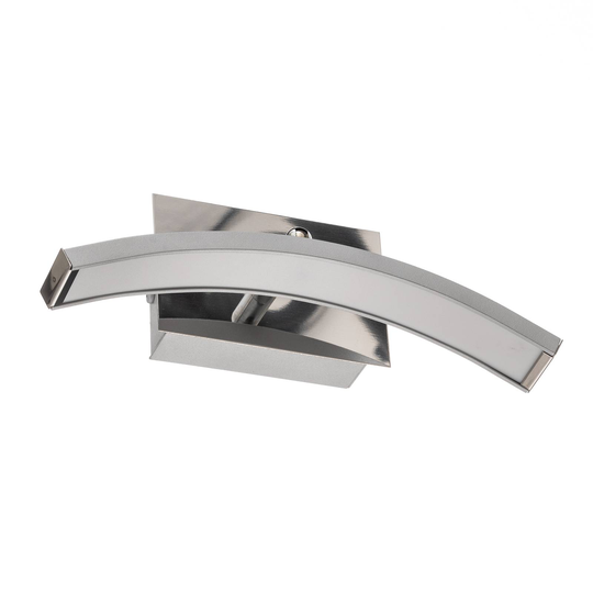 Bågformad LED-vägglampa Largo, aluminiumyta