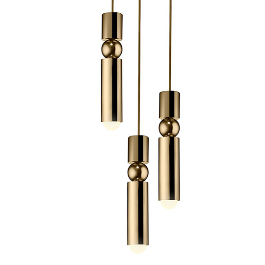 Lee Broom Fulcrum Taklampa 3 St Guld