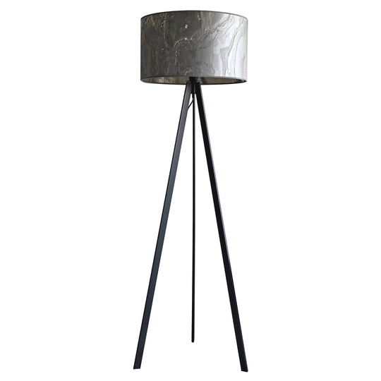 LeuchtNatur Atticus golvlampa skiffer svart
