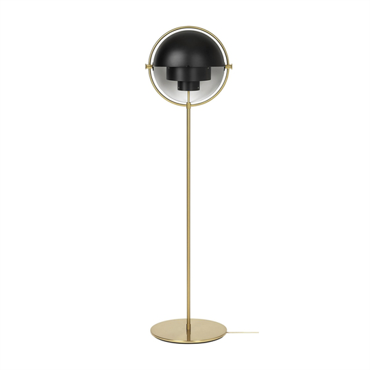 GUBI Multi-Lite Golvlampa Mässing & Svart