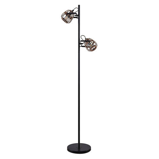 Lindby Bominio golvlampa med 2 skärmar