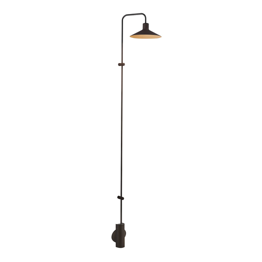 Bover Platet A06 LED-vägglampa strömbrytare, oliv