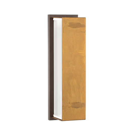 Vägglampa Lola 35 cm i mässing och brunt