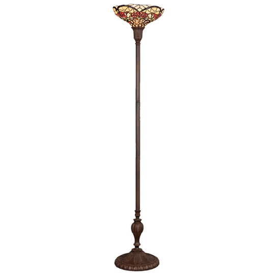 Vårlik golvlampa Kayla i Tiffanystil