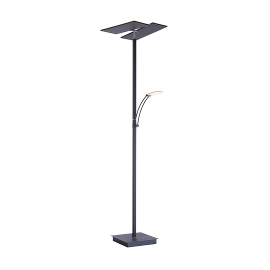 LED-golvlampa Artur, antracit, dimbar, CCT