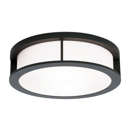 Utomhusvägglampa Henry, Ø 30 cm antracit