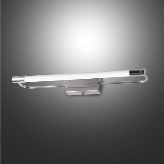 LED-vägglampa Rapallo, krom, IP44, 40 cm