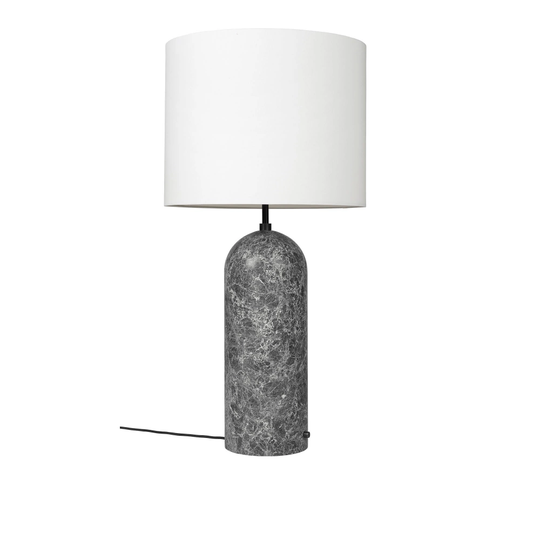 Gravity Floor Lamp - XL Low, Grey Marble/White