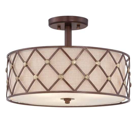 Avståndstaklampa Brown Lattice