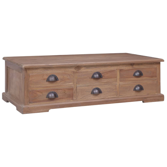 vidaXL Soffbord 100x50x30 cm massiv teak