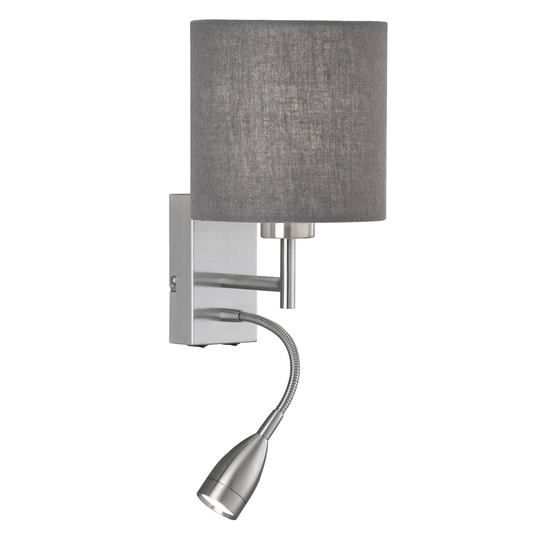 Vägglampa Dreamer av lin grå, nickel