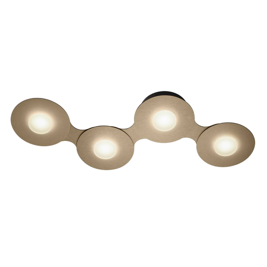 GROSSMANN Disc LED-taklampa, guldbrun, 4 lampor