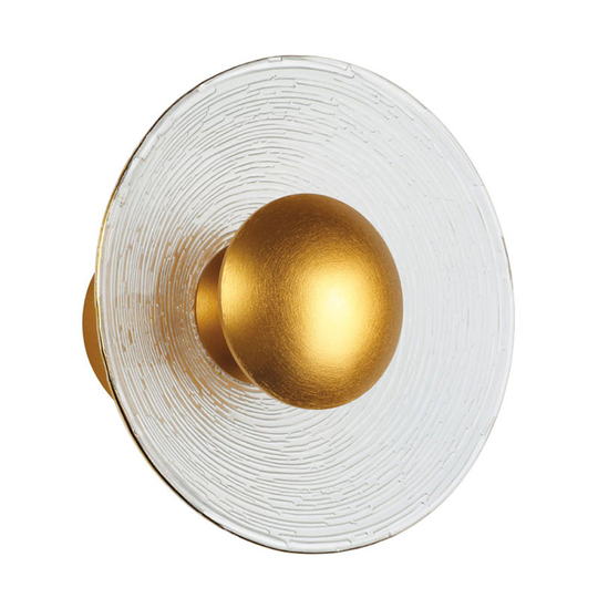 LED-vägglampa Glamour av glas