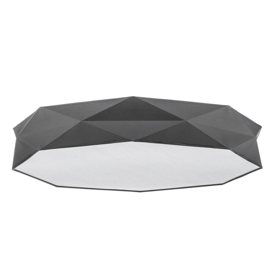 Taklampa Kantoor New, Ø 88 cm, vit/grå