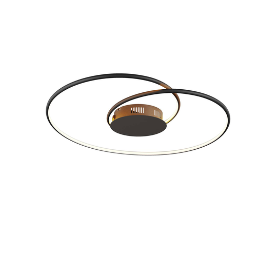Lindby Joline LED-taklampa, svart, 70 cm