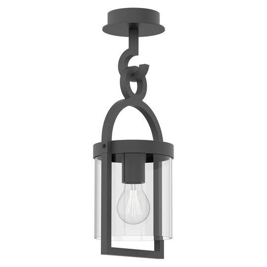 Utomhus hänglampa Maya, mörkgrå, IP65, 44,5 cm