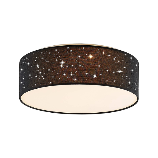 Lindby Ellamina LED-taklampa, 40 cm, svart
