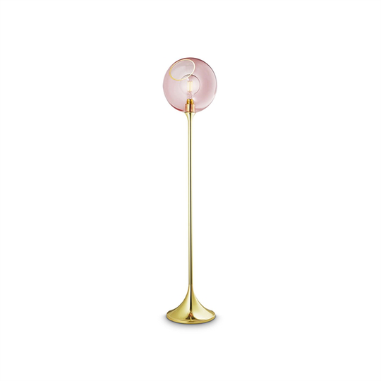 Design by Us Ballroom Golvlampa Rosa & Guld