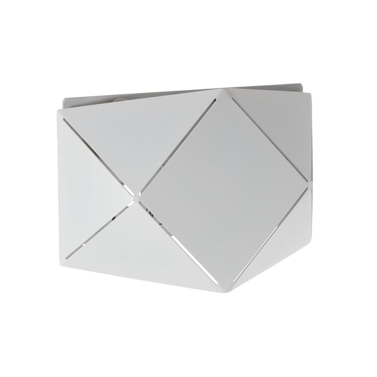 LED-vägglampa Zandor i vitt, bredd 18 cm
