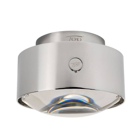 LED-taklampa Puk Maxx Plus, krom matt