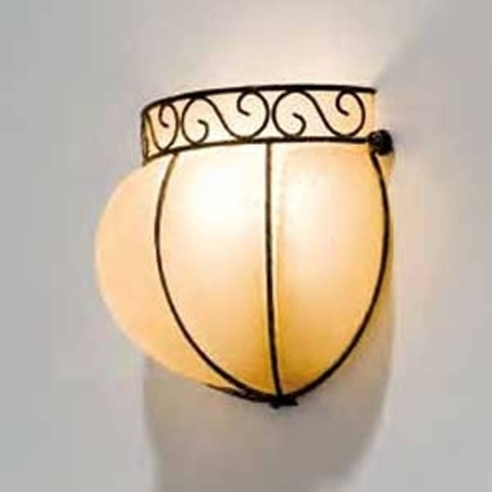 Handgjord vägglampa CORONA, 16 cm