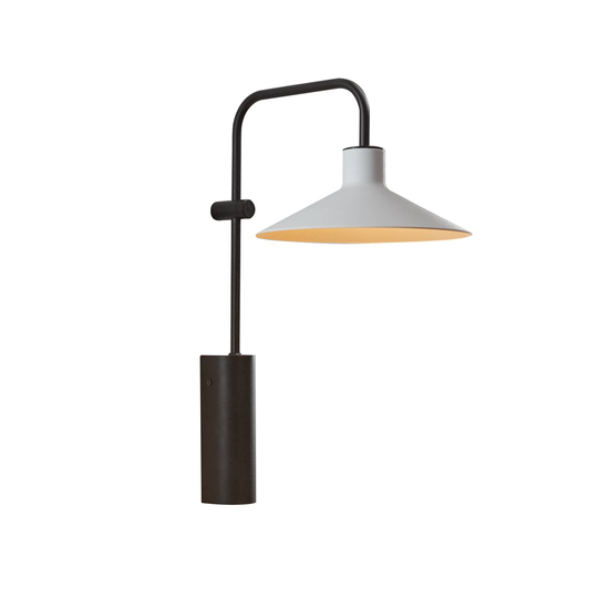 Bover Platet A02 vägglampa E14, ljusgrå