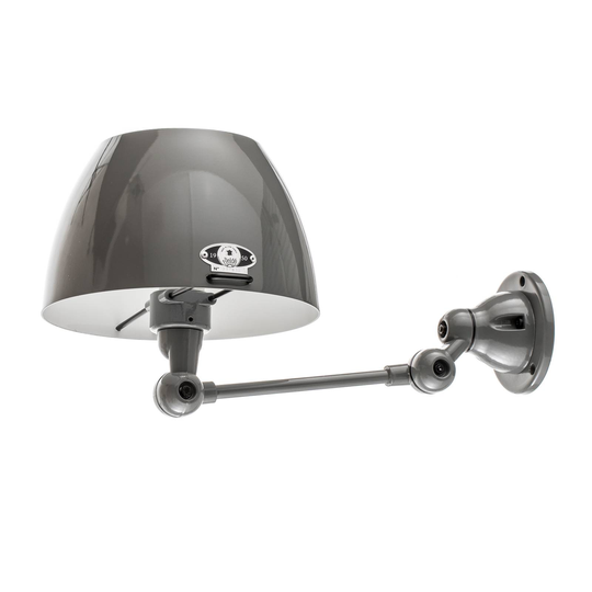 Jieldé Aicler AIC701 vägglampa ledad arm grå