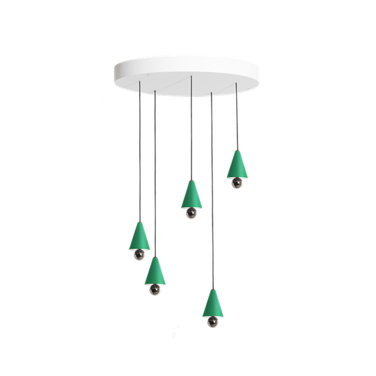 Petite Friture CHERRY LED Taklampa Rund 5 St. Extra Liten Mintgrön