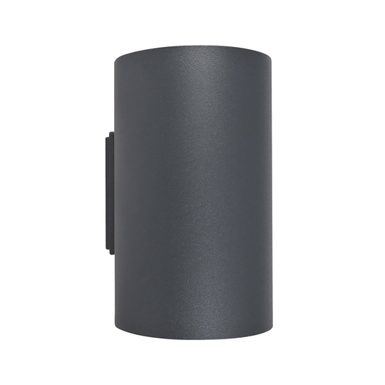 Vägglampa Tube av aluminium up and down grafit