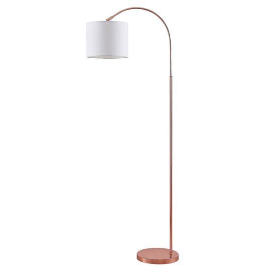 Lindby Keriba golvlampa, koppar/vitt