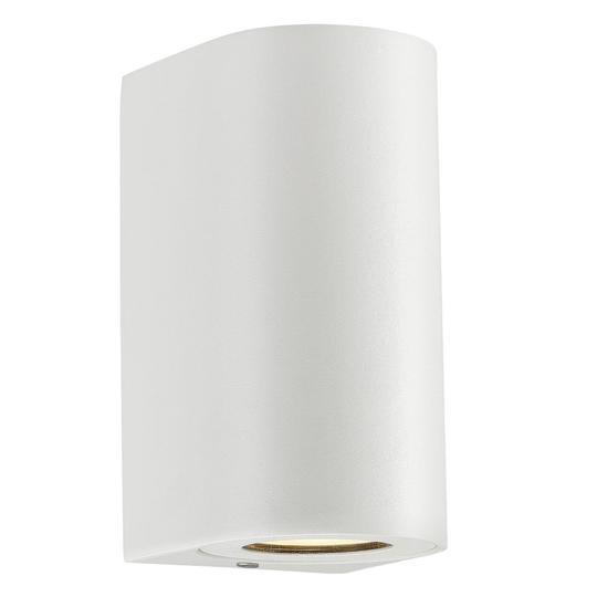 Utomhusvägglampa Canto Maxi 2, vit