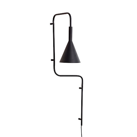 Vägglampa Svart