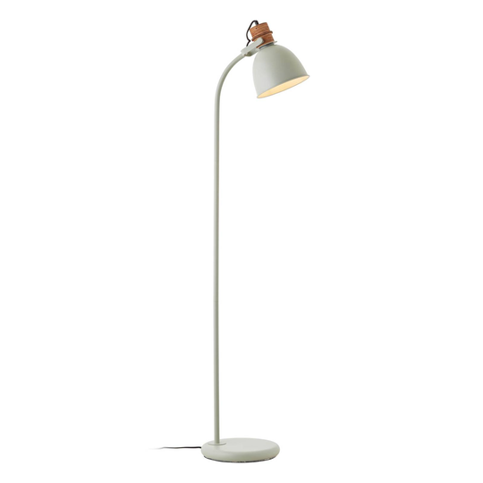 Golvlampa Erena, huvud svängbart, ljusgrön