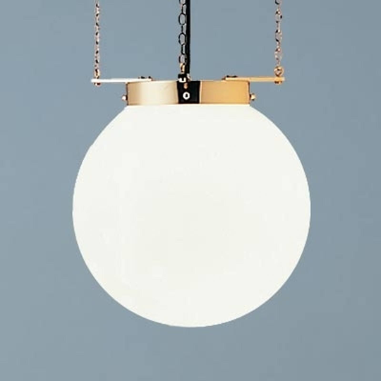Hänglampa i Bauhaus-stil, mässing 30 cm
